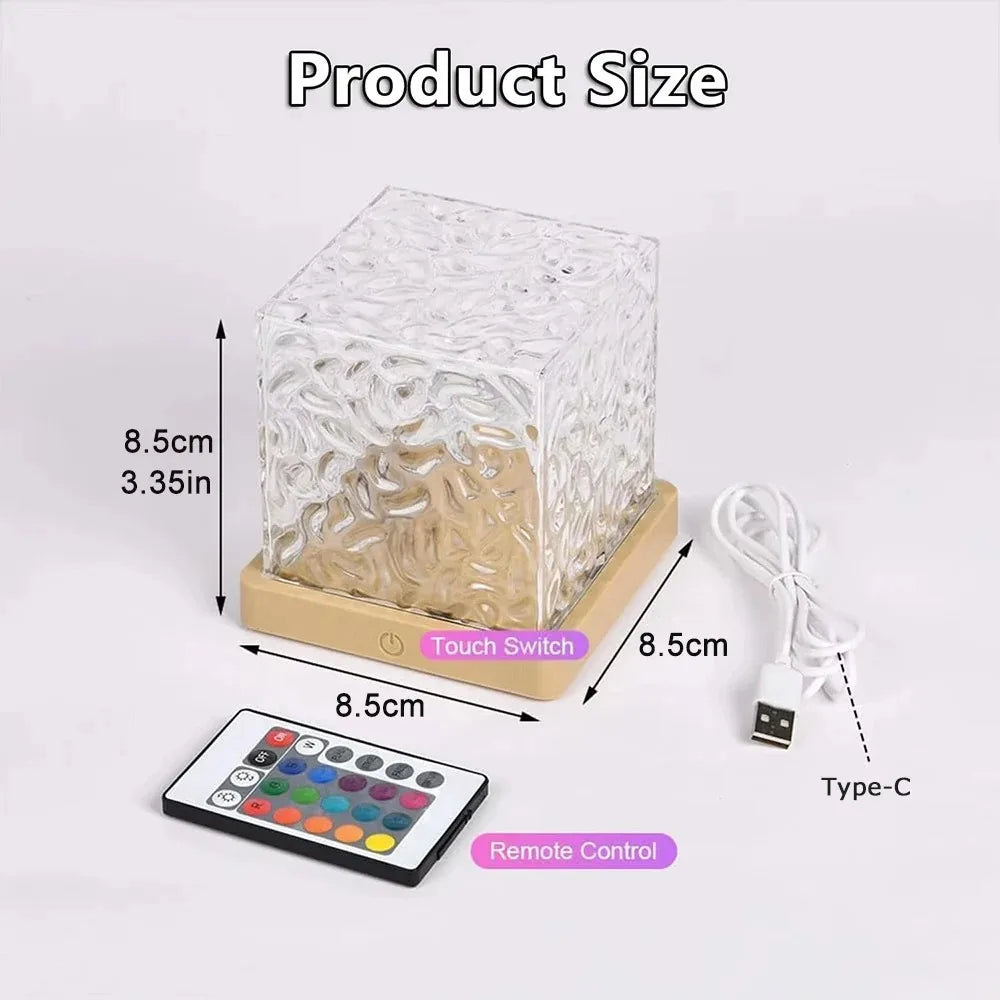 NYXALUNA™ Rotating Ocean Wave Projector Lamp